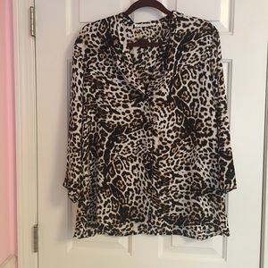 Violet & Claire Leopard print women’s plus top